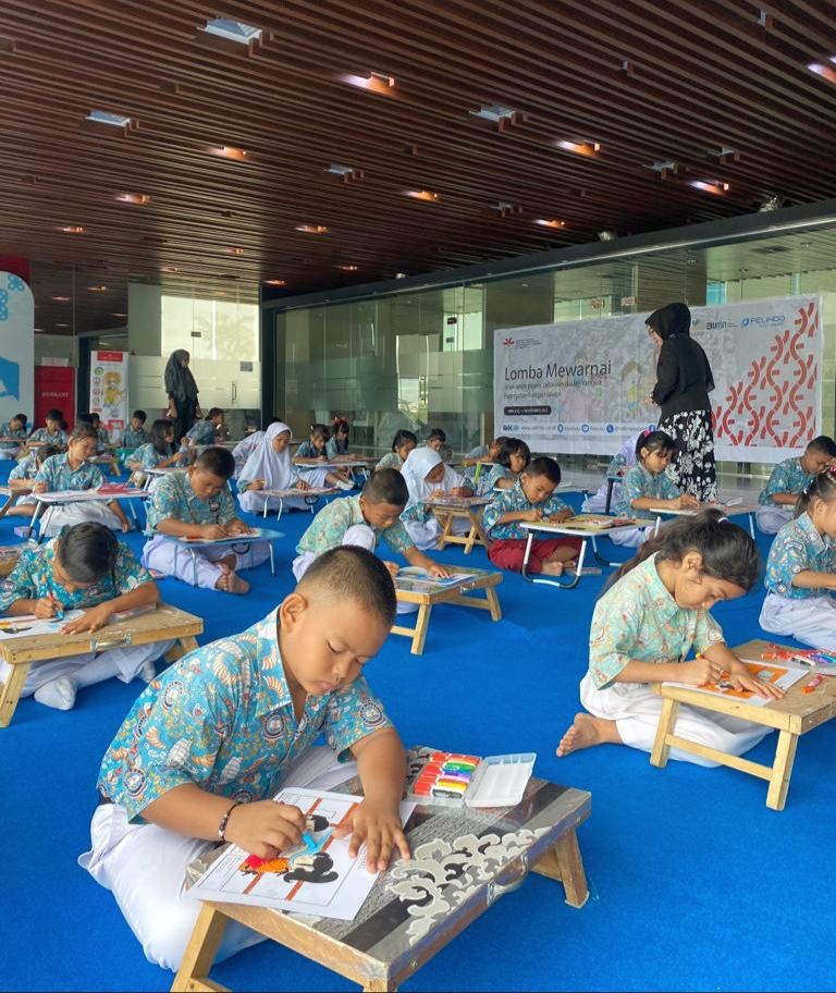 Pelindo Multi Terminal Ajak Anak Pesisir Lomba Mewarnai