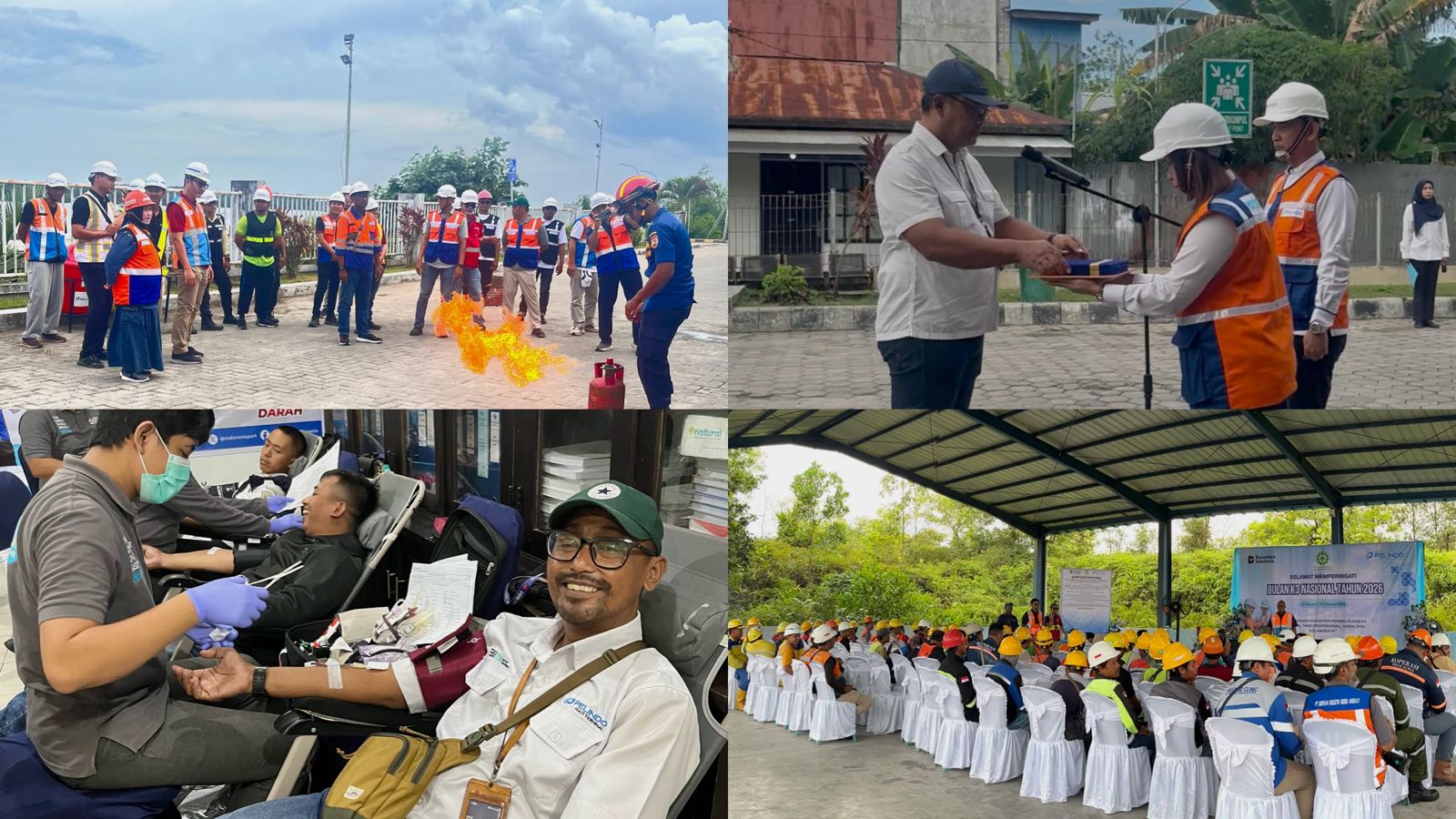 Aksi Nyata Bulan K3 Nasional: Pelindo Bumiharjo Bagendang Gelar Edukasi, Donor Darah hingga Pelatihan BHD